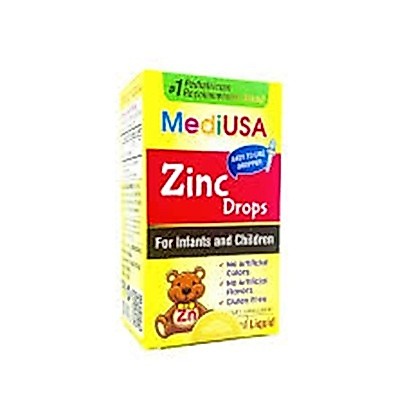 MediUSA Zinc Drops Siro kẽm hữu cơ cho bé biếng ăn - Lọ 30ml tăng đề kháng, hỗ trợ tiêu hóa