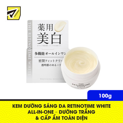 The Retinotime White Kem Dưỡng Sáng Da Toàn Diện All-In-One Matsukiyo Hỗ Trợ Dưỡng Trắng, Làm Mờ Thâm Hũ 100g