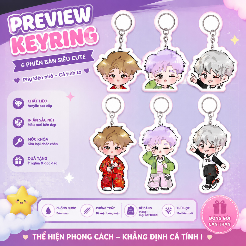 DONATE RHYDER'S PROJECT ATSH CONCERT DAY 6 KEYCHAIN
