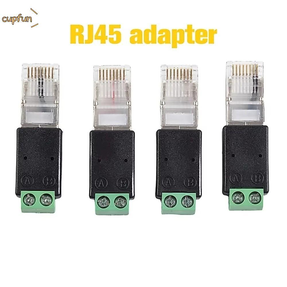 Bộ chuyển đổi CUPFUN RJ45 sang RS485, Thiết bị đầu cuối 2PIN RJ45 Đầu nối đầu cuối RJ45 Bộ chuyển đổ