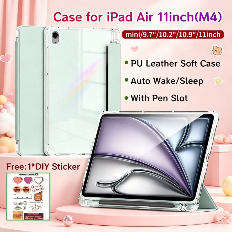 Ốp điện thoại Cho iPad Air 11inch M4 M3 / iPad 11th A16 Có Khe Cắm Bút Vỏ Bảo Vệ Từ Tính Cho iPad Pr