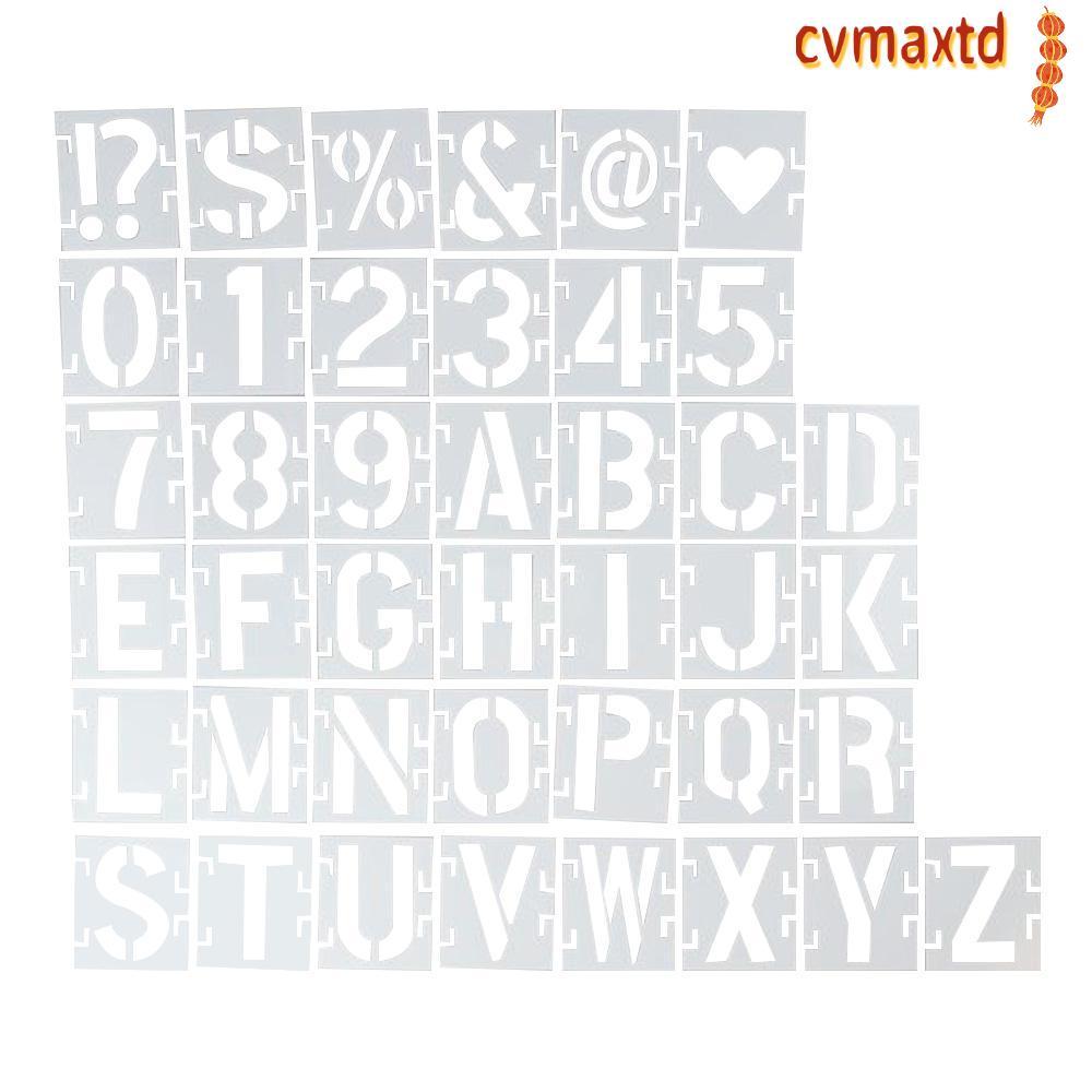 ICVMAX Letter stencils, Numbers 2 / 3 / 4 / 5inch stencils để vẽ tranh, cho tường Bảng chữ cái lớn B