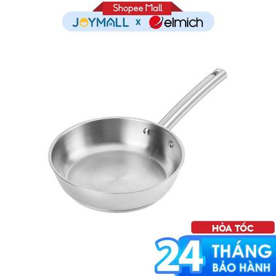 Chảo Inox 304 Đáy Impact Elmich EL-2860IN Size 20-26, Hàng Chính Hãng, Truyền Nhiệt Tốt - Joymall