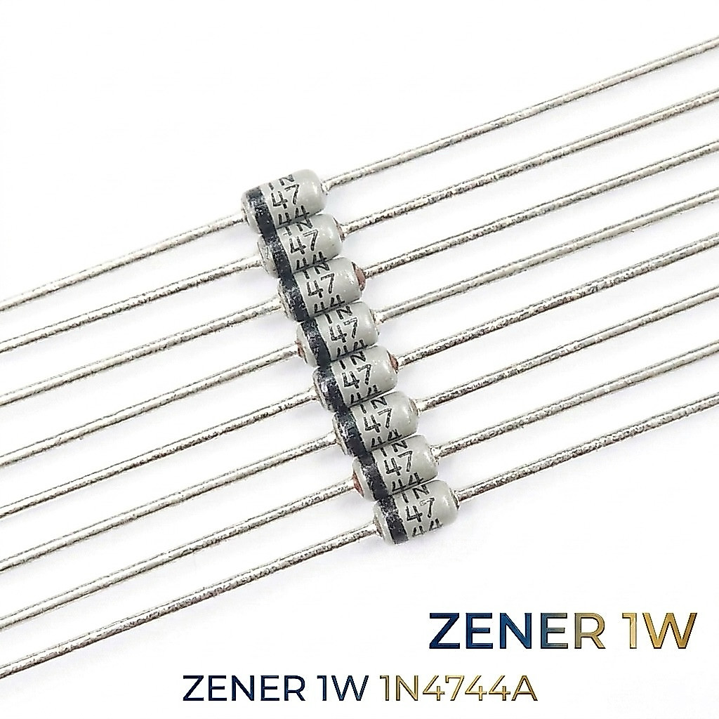 Điốt Zener 15V 1W 1N4744A [Set 20], Diode Zener màu xám, chất lượng cao, linh kiện điện tử chuyên dụ