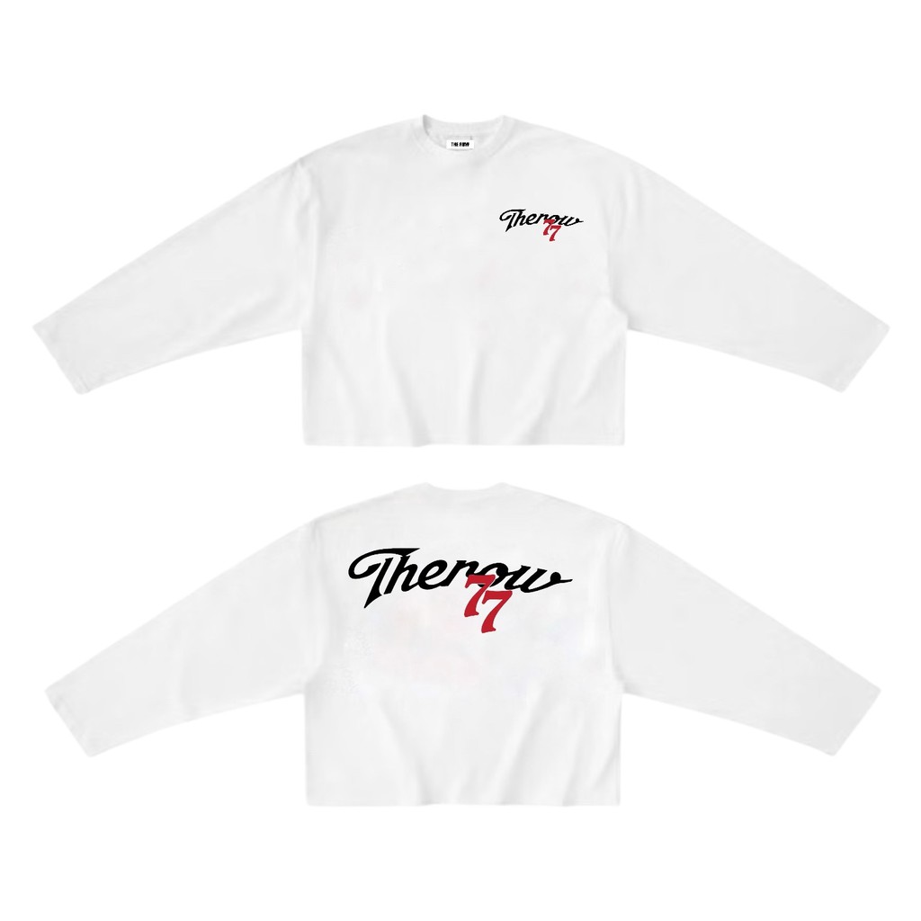 [Ver2] Áo Thun Tay Dài Long Sleeve Boxy THEROW 250gsm Form Rộng Cổ Tròn Unisex Nam Nữ Basic | BigBuy360 - bigbuy360.vn