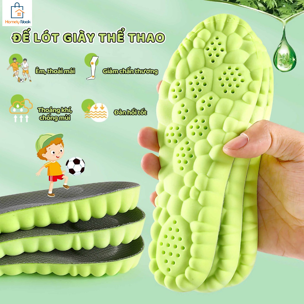 Đế giày thể thao nam và nữ mới siêu mềm chất lượng cao, khử mùi, thoáng khí và kháng khuẩn, đế giày thể thao 4D,