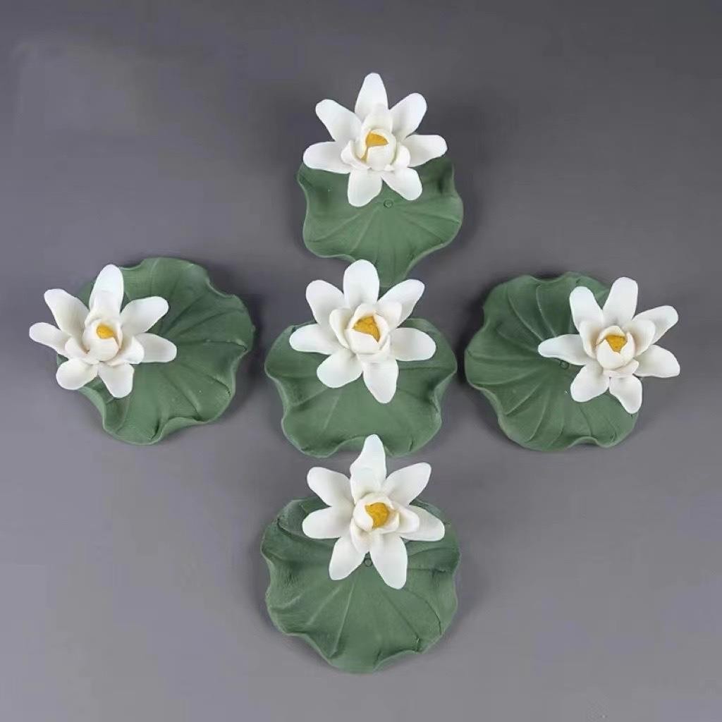 Handmade Zen Tea Pet Mini Lotus Tea Ceremony Đồ trang trí