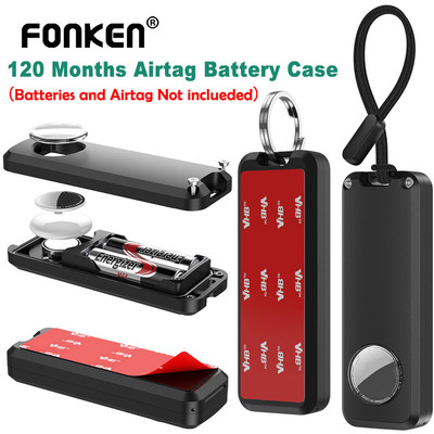 Hộp đựng pin mở rộng Fonken AirTag 120 tháng sử dụng pin AA Hộp sạc từ tính chống nước