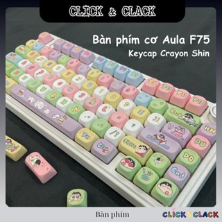  Bàn Phím Cơ Không Dây AULA F75 - Hotswap 3 Chế Độ LED RGB Đa Sắc Kết Nối Đa Nền Tảng 