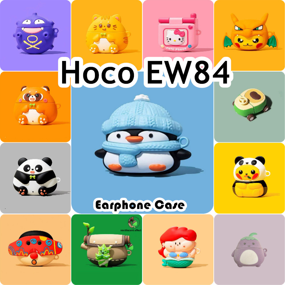 [Chất Lượng Cao] Dành Cho Vỏ Hoco EW84 Vỏ Tai Nghe Silicon Mềm Niche Cartoon NO.4