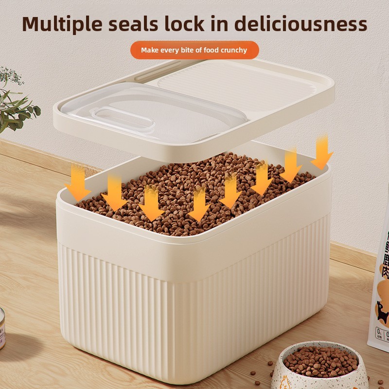 Xô đựng thú cưng chống ẩm kín: 10kg (20lbs) - Hạt mèo / chó, Hộp đông khô & ăn nhẹ