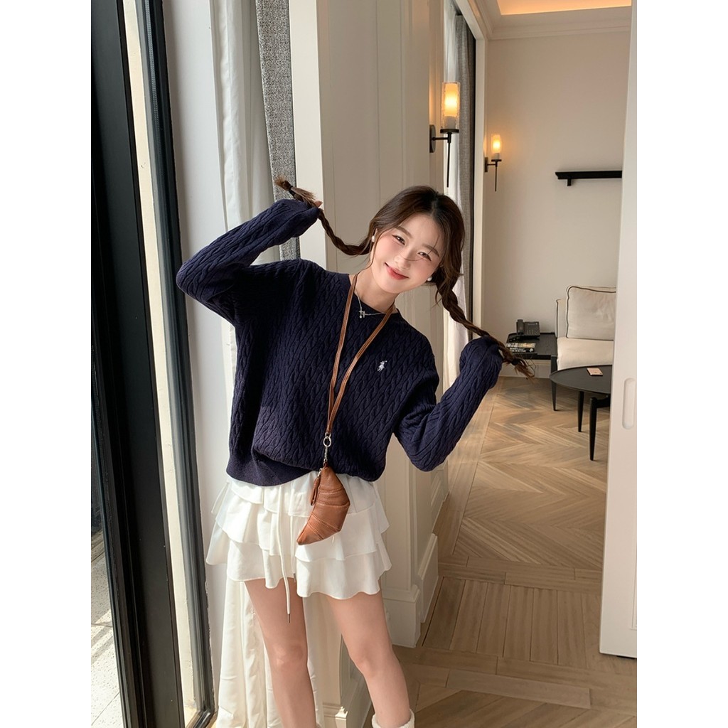 Meet-Adm Áo Len Chui Đầu Cổ Tròn Thời Trang Thu Đông Mới Cho Nữ, Chất Liệu Cao Cấp Mềm Mại | BigBuy360 - bigbuy360.vn