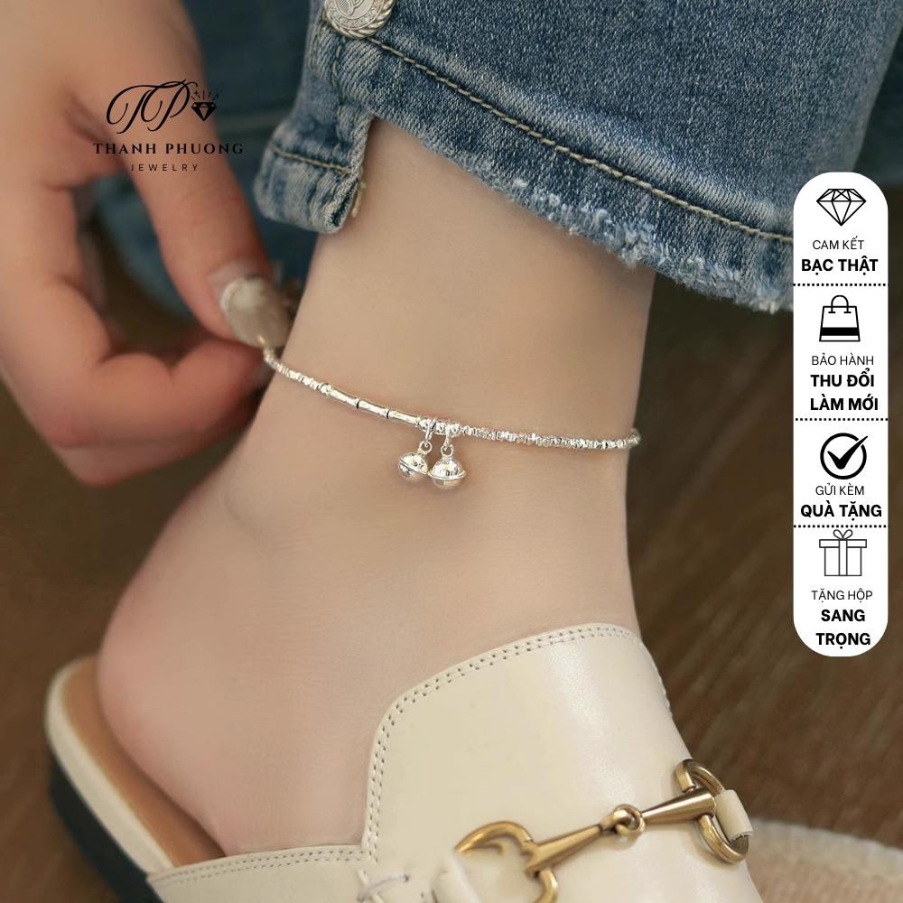 Lắc chân chuông bạc 925 vỡ nữ 2025 xu hướng mới sang trọng nhẹ nhàng cao cấp lắc chân cá tính lắc chân chuông