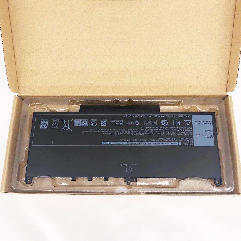 PIN ZIN DELL LATITUDE 7470 7270 E7270 E7470 4CELL 55WHR BATTERY MC34Y J60J5