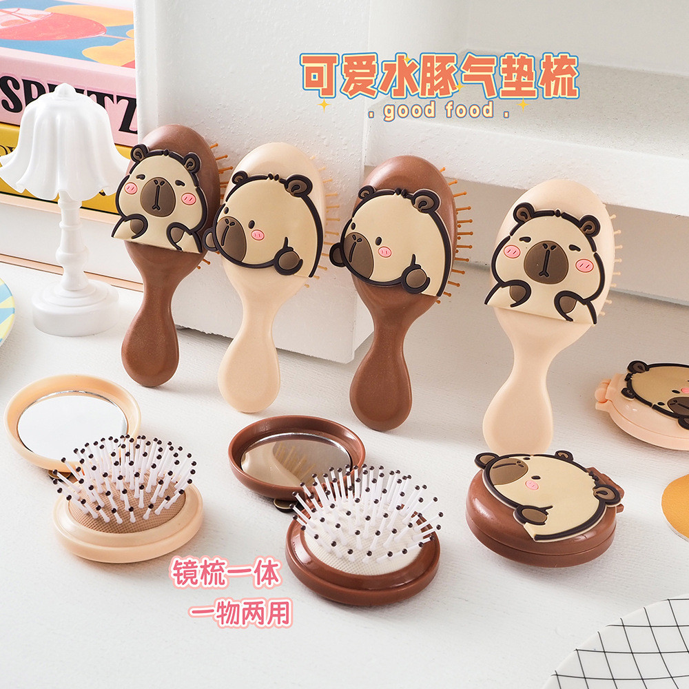 Lược Đệm Capybara Hoạt Hình Dễ Thương Capybara Di Động Mini