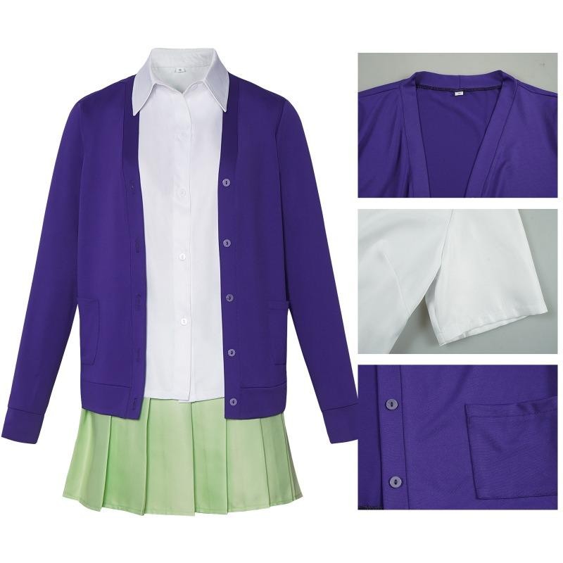 Đồng phục cosplay Quintuplets cho Nino Nakano, phù hợp Halloween và trò chơi Anime