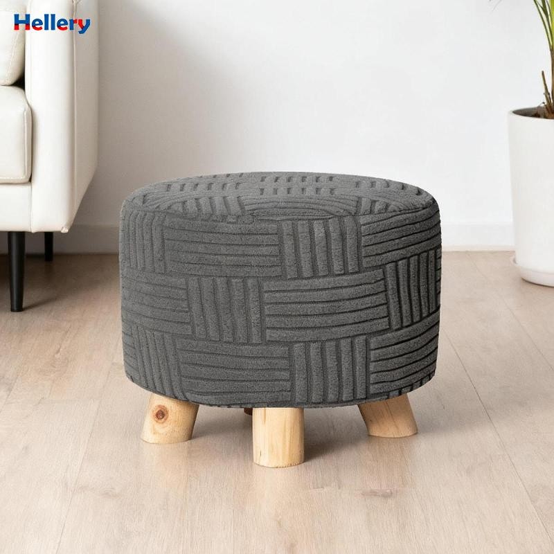 Vỏ Ottoman Tròn Ottoman Bảo Quản Vỏ Bảo Vệ Nội Thất Vỏ Dày Tròn Ottoman Slipcover Cho Phòng Khách Ph