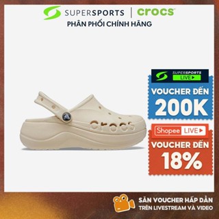 Giày Clog Nữ Crocs Baya Platform - Be - 208186-11S ADS050 B000 LS100