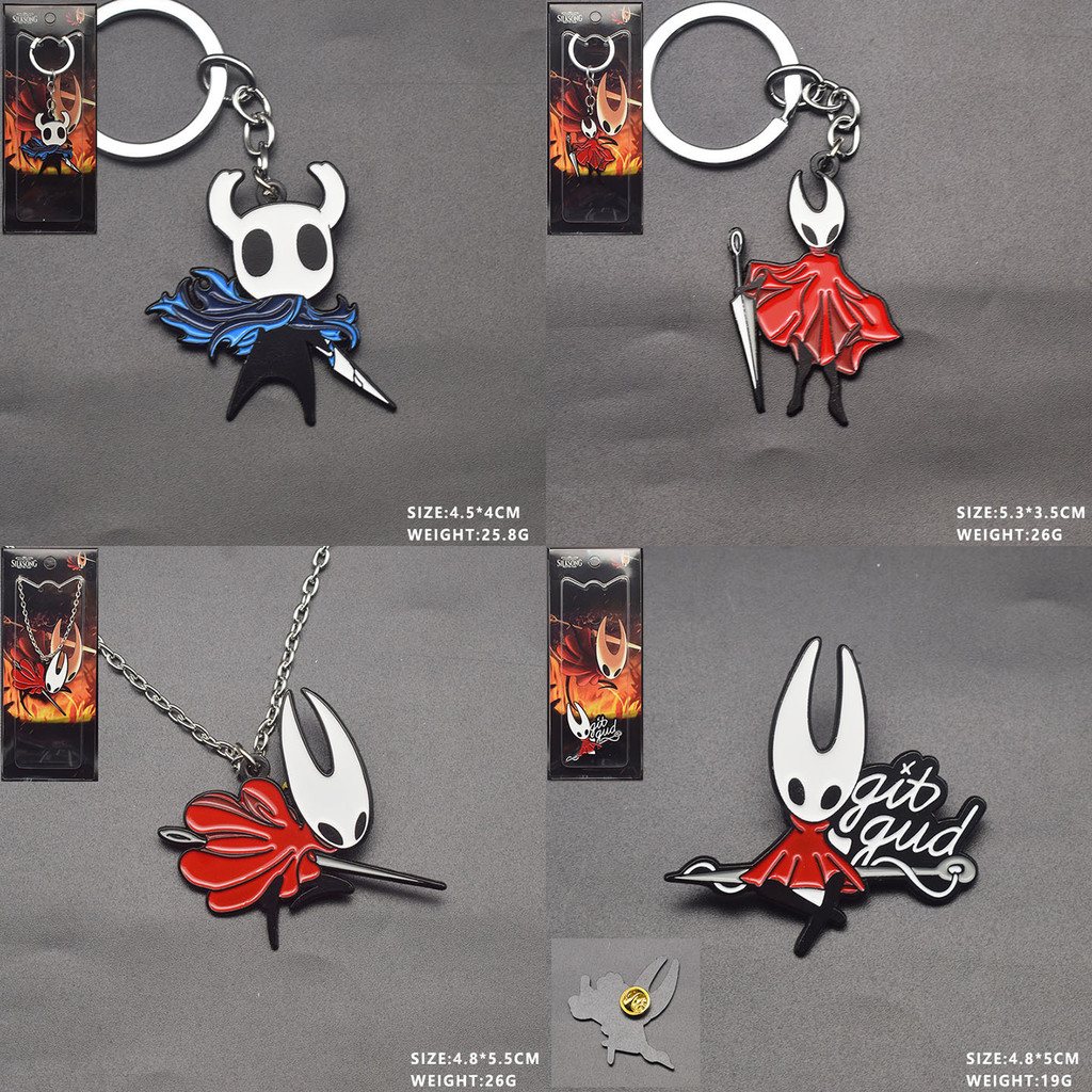 New Product~hollow knight Hollow Knight Silksong Pendant Metal toy keychain Corsage Badge Y