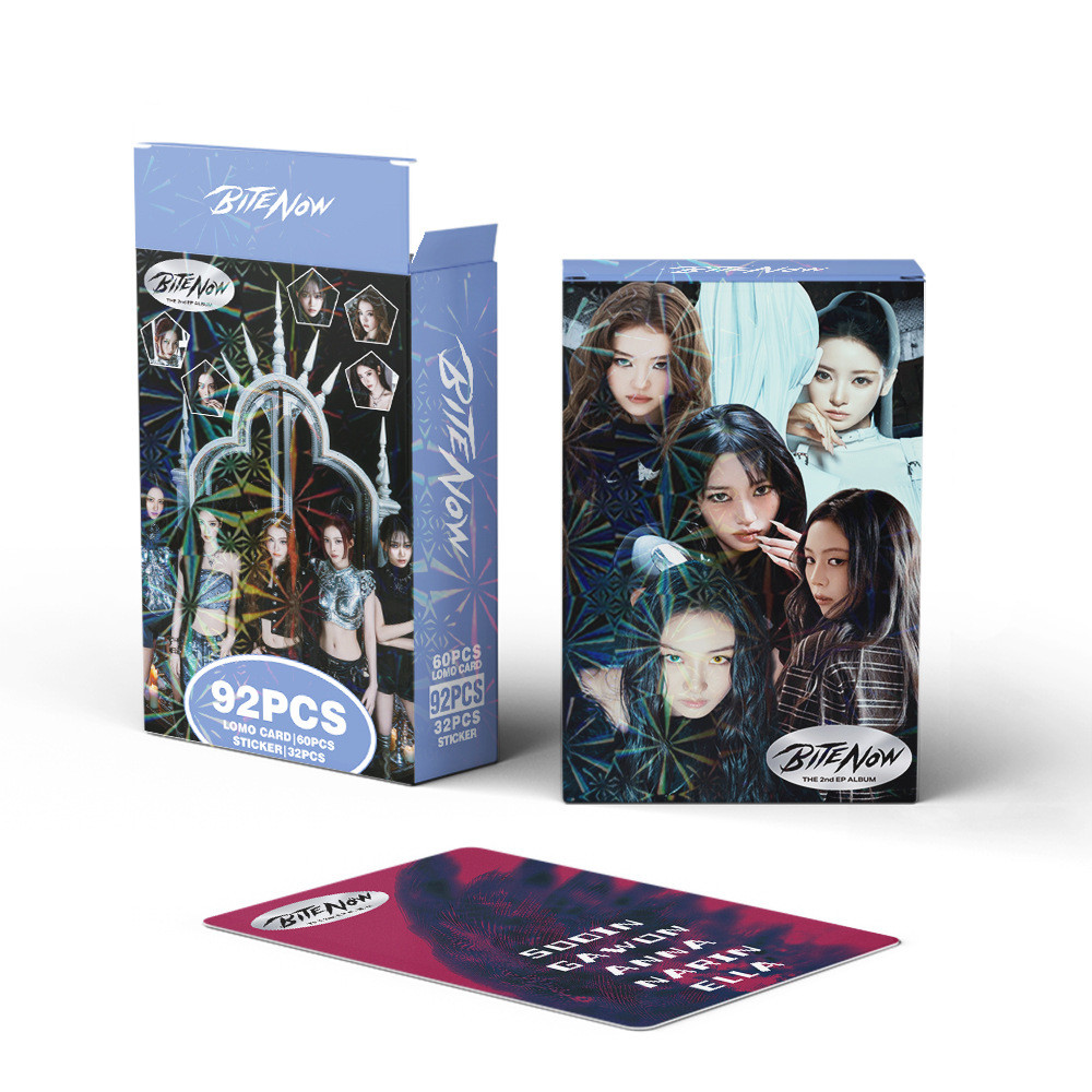 50 Cái / hộp MEOVV BITE NGAY Photocards ba chiều MEOW Laser Hologram Lomo Cards Anna Narin Gawon Soo