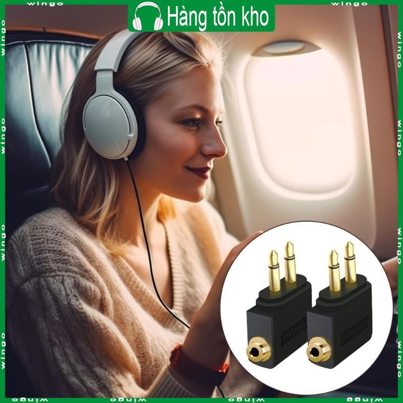 Bộ chuyển đổi tai nghe WIN Airline Double 3 5mm cho bộ phát tương thích Bluetooth