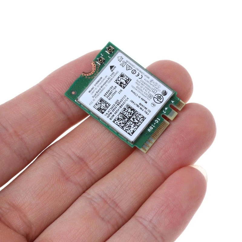 2.4G NGFF cho thẻ Wifi M.2 3165NGW Thẻ AC không dây băng tần kép 802.11