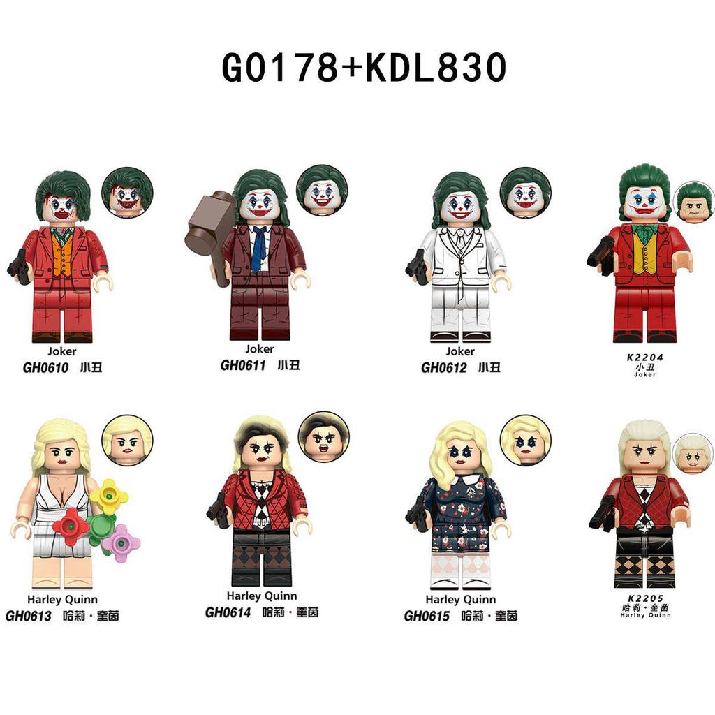 G0178 Joker 2 Đôi Ảo Tưởng Harley Quinn Khối Xây Dựng Bên Thứ Ba Đồ Chơi Minifigure KDL830 C1WP
