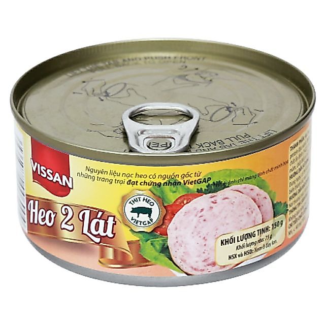 Heo 2 lát VISSAN 150g (Lon in, date mới)