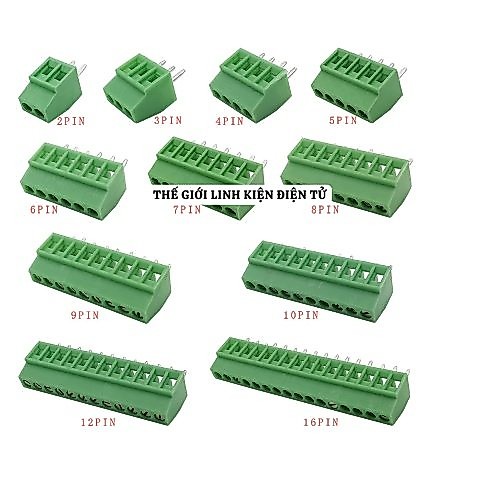 Combo 5 Chiếc Cầu đấu Terminal Domino KF128 2P 3P 4P 5.08MM chuyên dụng