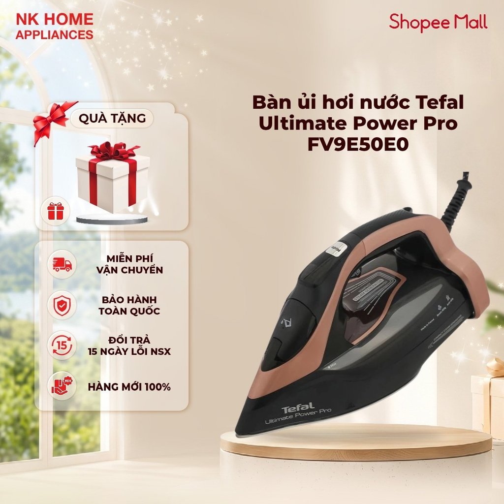 Bàn ủi hơi nước Tefal Ultimate Power Pro FV9E50E0 3200W - Bảo Hành 24 Tháng