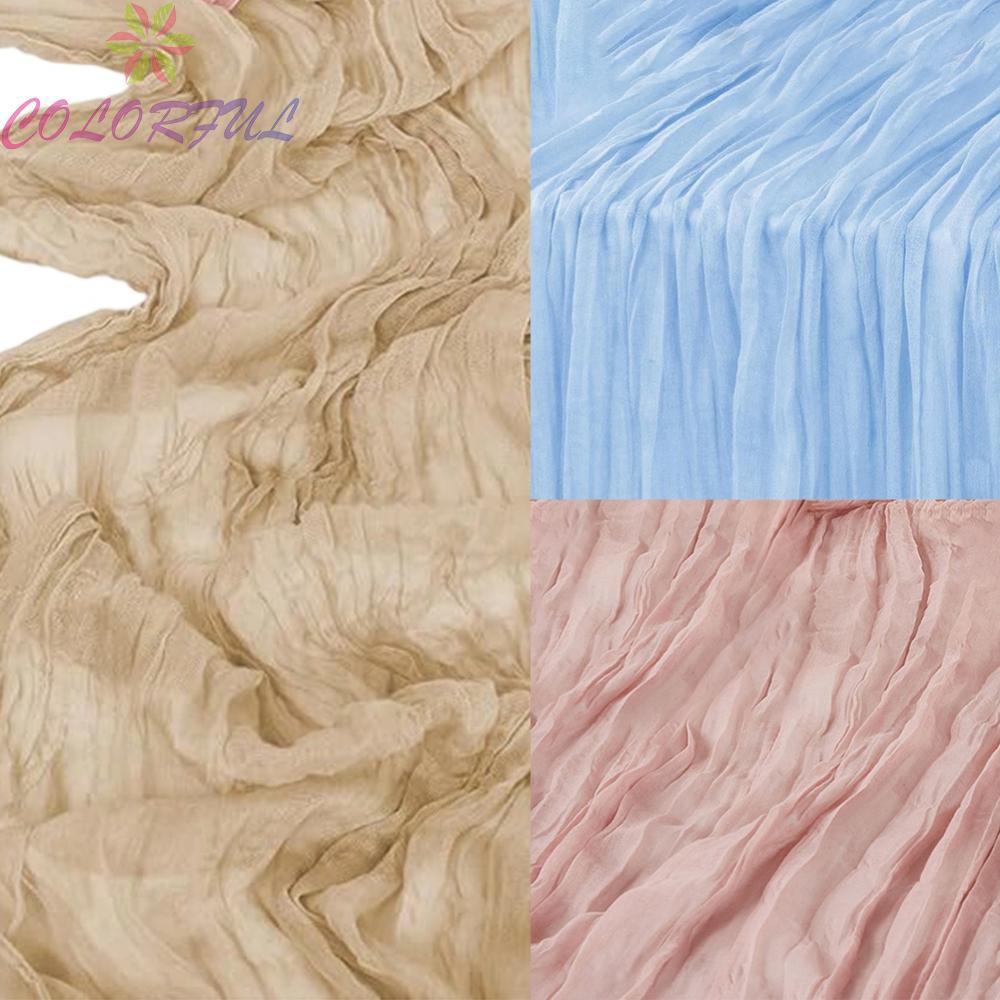 Easter Cheesecloth Table Runner 35x120 for Weddings Parties and Events