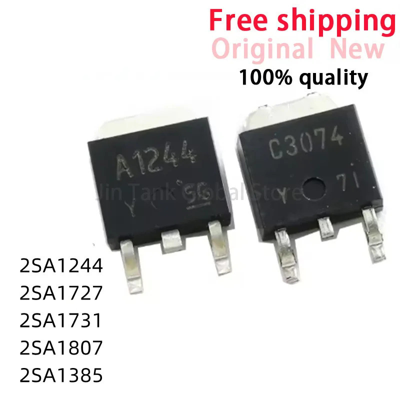 5 Cái 2SA1244 A1244 2SA1727 A1727 2SA1731 A1731 2SA1807 2SA1385 A1385 TO-252 IC Chip Stock Bán Buôn