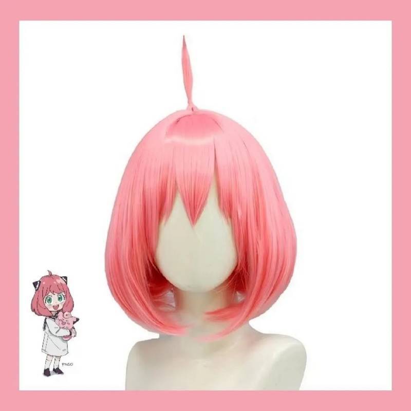 Anya Pink Wig Cosplay Wig Rose Net Comic Show 95TS
