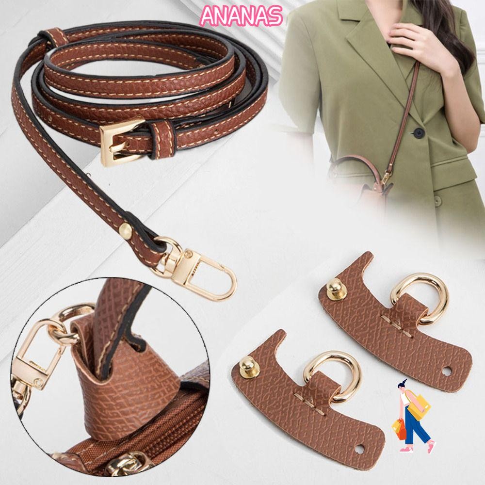 ANANAS Dây Da Thật Chính Hãng Nữ Chuyển Đổi Chuyển Đổi Túi Đeo Ngang Phụ Kiện Cho Longchamp