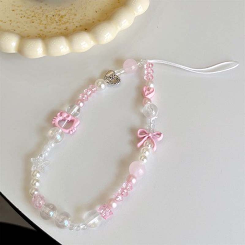  dây đeo điện thoại ngắn  nữ dễ thương  dây đeo máy ảnh Dây đeo điện thoại hình nơ mèo | BigBuy360 - bigbuy360.vn