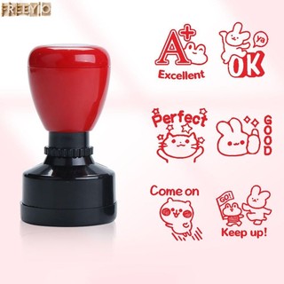 FREEYIO Biểu tượng cảm xúc Seal, Khen ngợi Biểu tượng cảm xúc Scrapbooking Seal Giáo viên Khuyến khích Tem, Đồ dùng giáo viên DIY bền bỉ Bình luận Seal