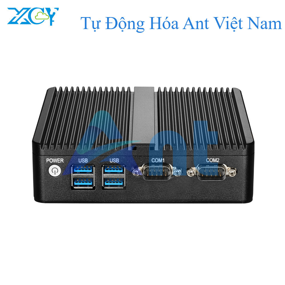 XCY Mini PC Intel Celeron j4125 lõi tứ 2X RS232 Ethernet kép 300M Wifi HDMI VGA 4 * USB công nghiệp 