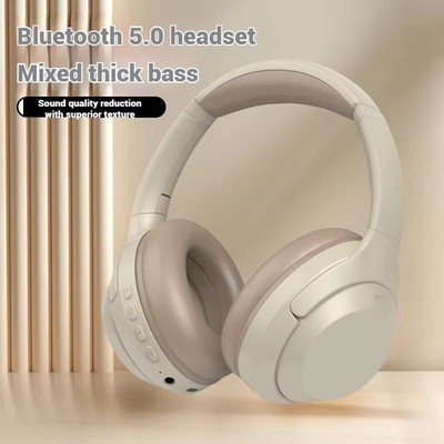 Tai nghe Bluetooth không dây Fonken qua tai Tai nghe khử tiếng ồn trầm sâu cho điện thoại di động du lịch PC