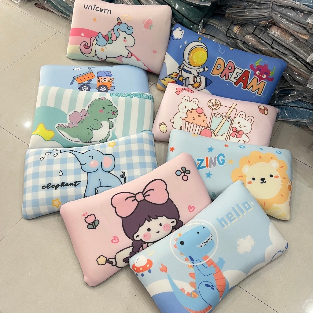 Gối cao su 5D cho bé trai, bé gái