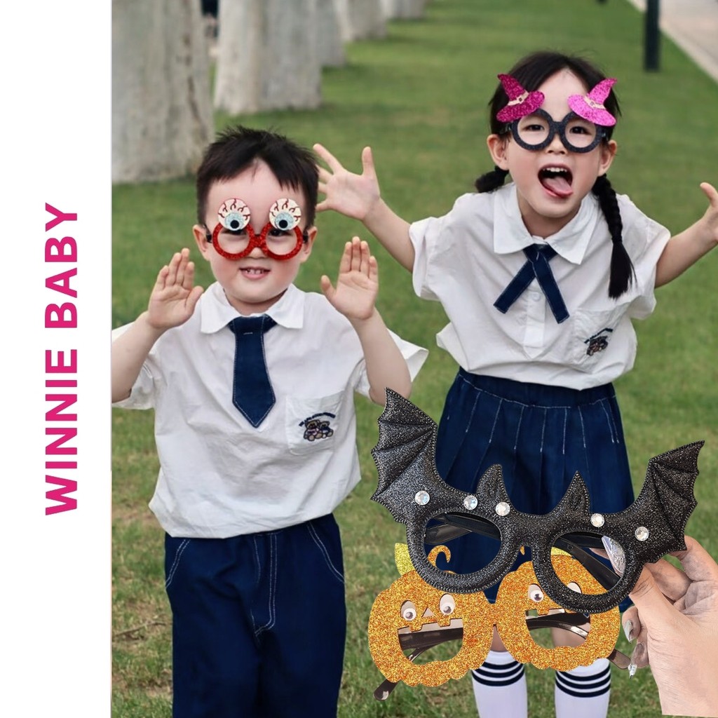 Kính Hóa Trang Halloween Phong Cách Độc Lạ, Phụ Kiện Eyewear Spooky Cho Tiệc, Cosplay, Chụp Hình Cho