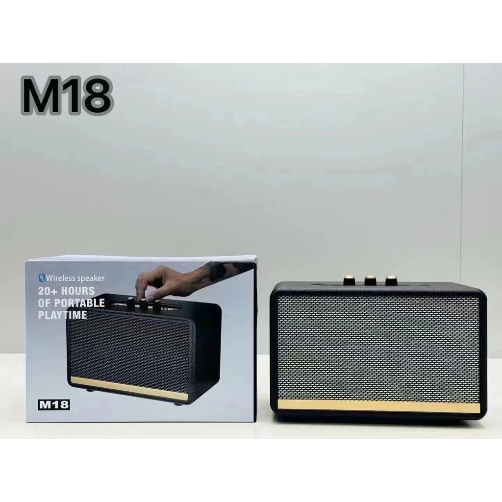 Loa Bluetooth M18 Công Suất 30W Âm Thanh Sống Động - Nghe Nhạc Cực Đỉnh- Củ Loa  có nút chỉnh BASS, 