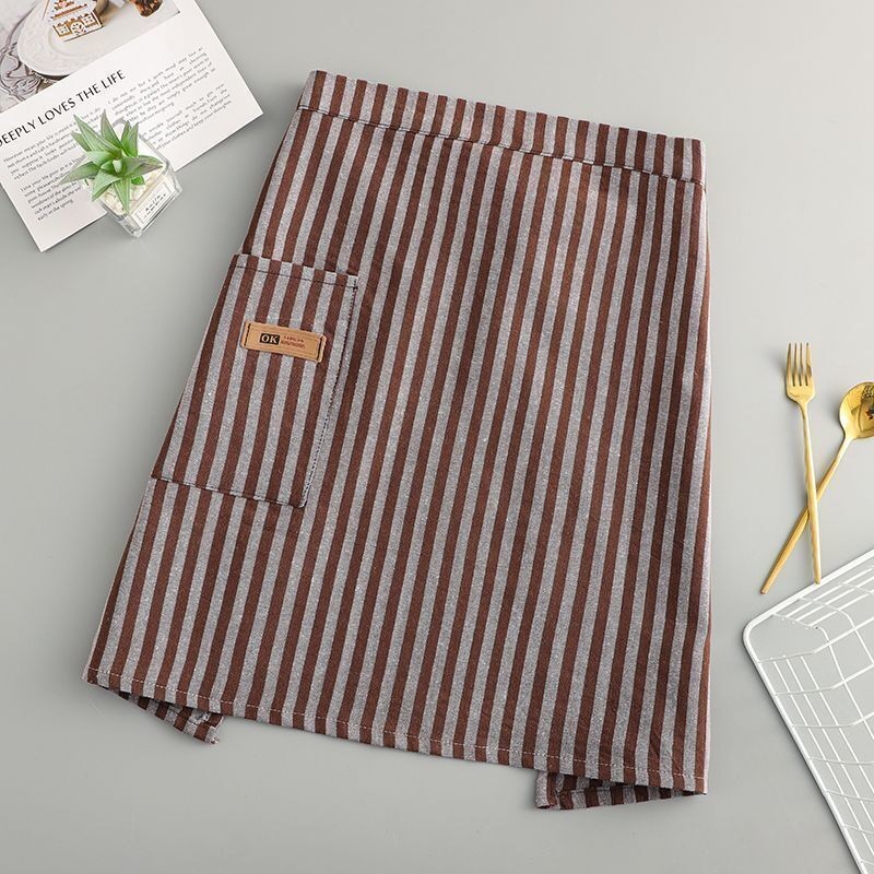 Nửa thân apron cotton nguyên chất nhà bếp thời trang tại nhà c