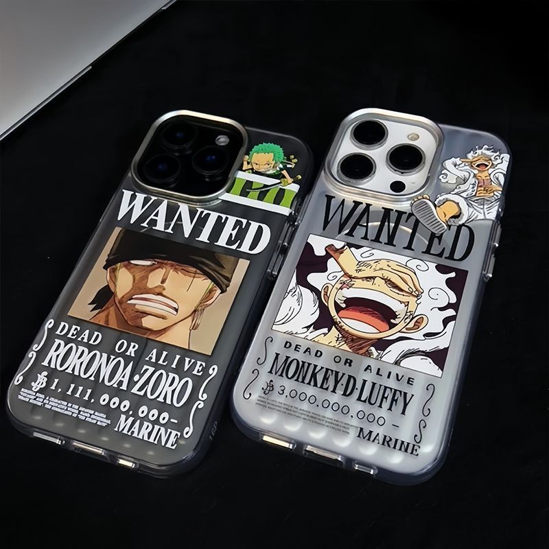 Từ Anime One Piece Apple i16 Ốp Lưng Điện Thoại iPhone17 16 15 14 13 Pro Max Cặp Đôi Phong Cách Luff
