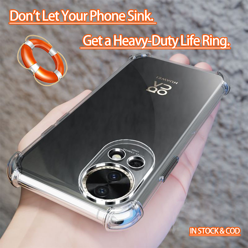 Huawei Nova 12 Nova 13 Pro Ultra ADA-AL00 AL00U BLK-AL00 AL80 Crystal Clear 4 góc Vỏ điện thoại Jell