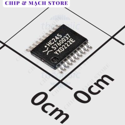 [3 Cái]- 74HC245PW,118 IC Bus Transceiver Non-Inverting 8 Bit, 3-State 20-TSSOPChip & Mạch Store