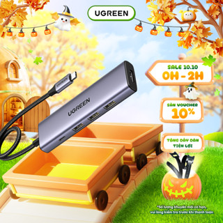 Hub chuyển đổi Type C Ugreen 5 in 1 | Vỏ nhôm cao cấp | Truyền tải nhanh chóng | Bảo Hành 18 Tháng 1 đổi 1 | 15596 15597