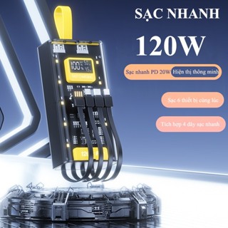 Pin sạc dự phòng 50000mAh Sạc nhanh 22.5W tích hợp dây sạc tiện lợi bảo hành 12 tháng