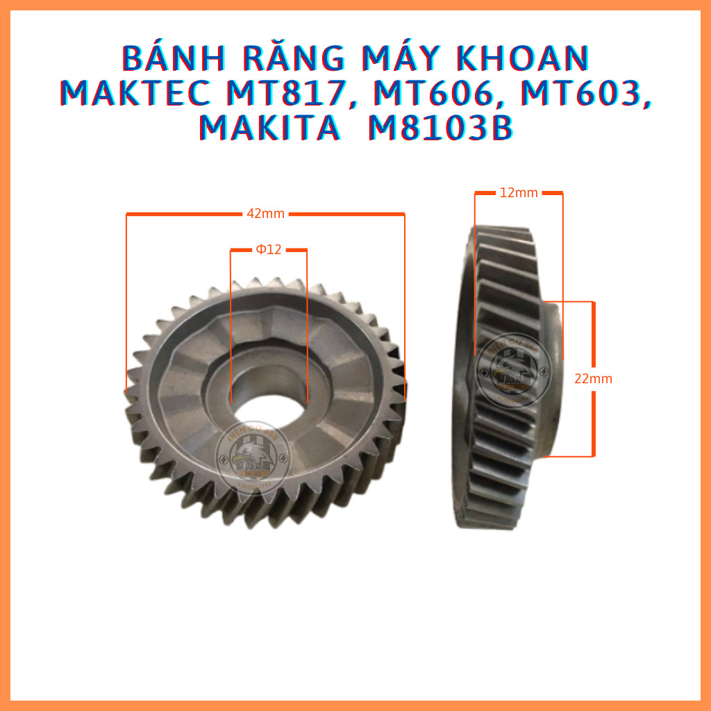 Nhông - Bánh răng khoan MAKITA MT817, M8103B 37 RĂNG (227761-9)