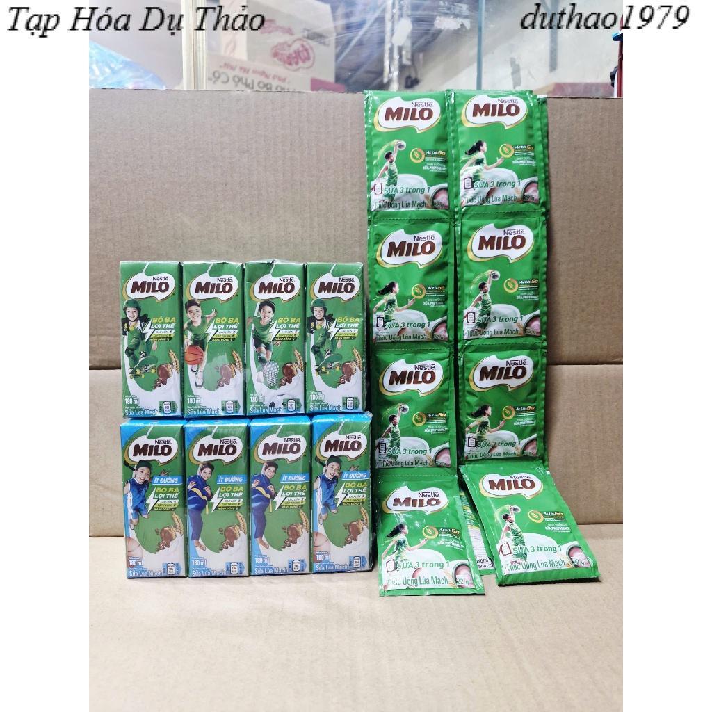 Combo 2 vỉ sữa MILO 180ml (8 hộp)