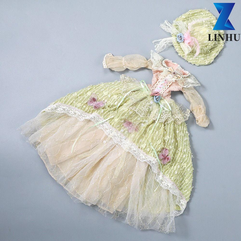 LINHU 1 / 3 Quần áo búp bê BJD, Rococo Váy treo công chúa 60cm đẹp mắt, Váy bé gái Đồ chơi DIY Tinh 